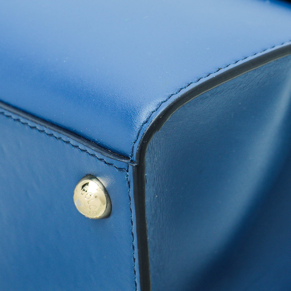 Dolce & Gabbana Blue Lucia Bee Large Bag