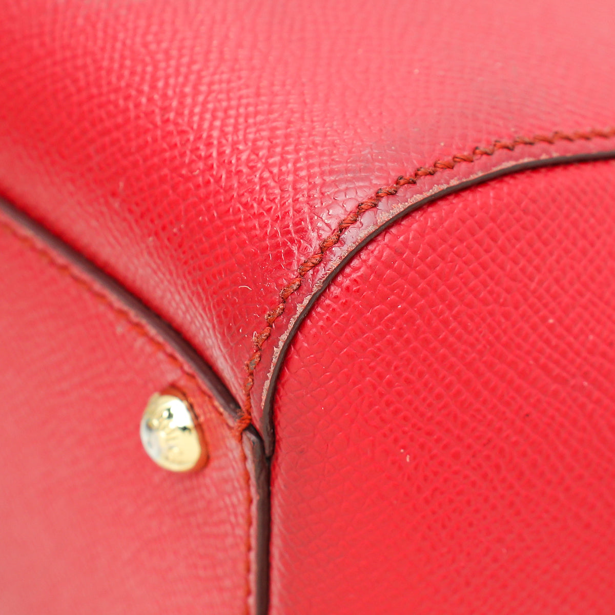 Dolce & Gabbana Red Dauphine Sicily Medium Bag