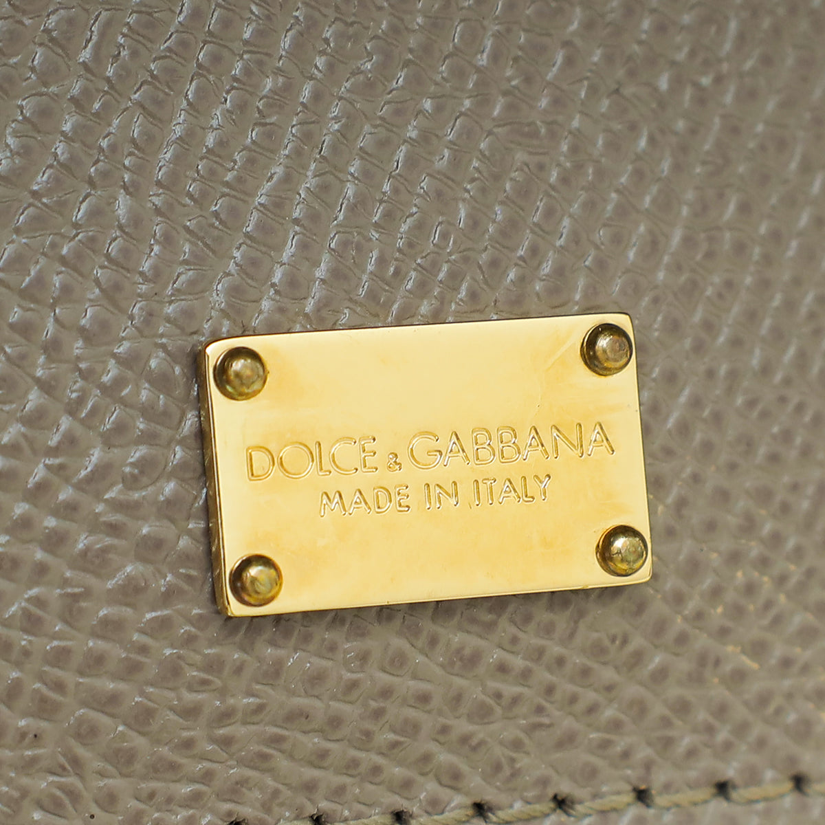 Dolce & Gabbana Grey Dauphine Sicily Medium Bag