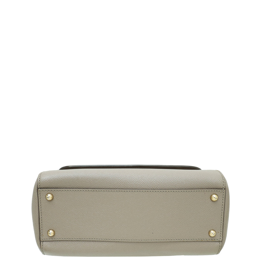 Dolce & Gabbana Grey Dauphine Sicily Medium Bag