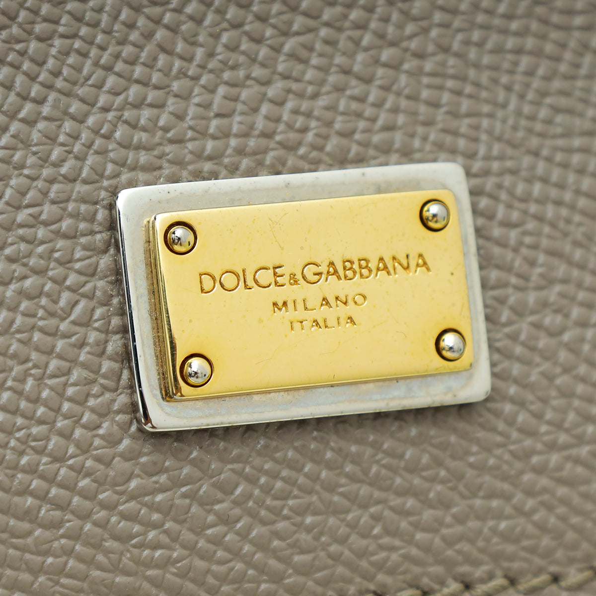 Dolce & Gabbana Grey Dauphine Sicily Medium Bag