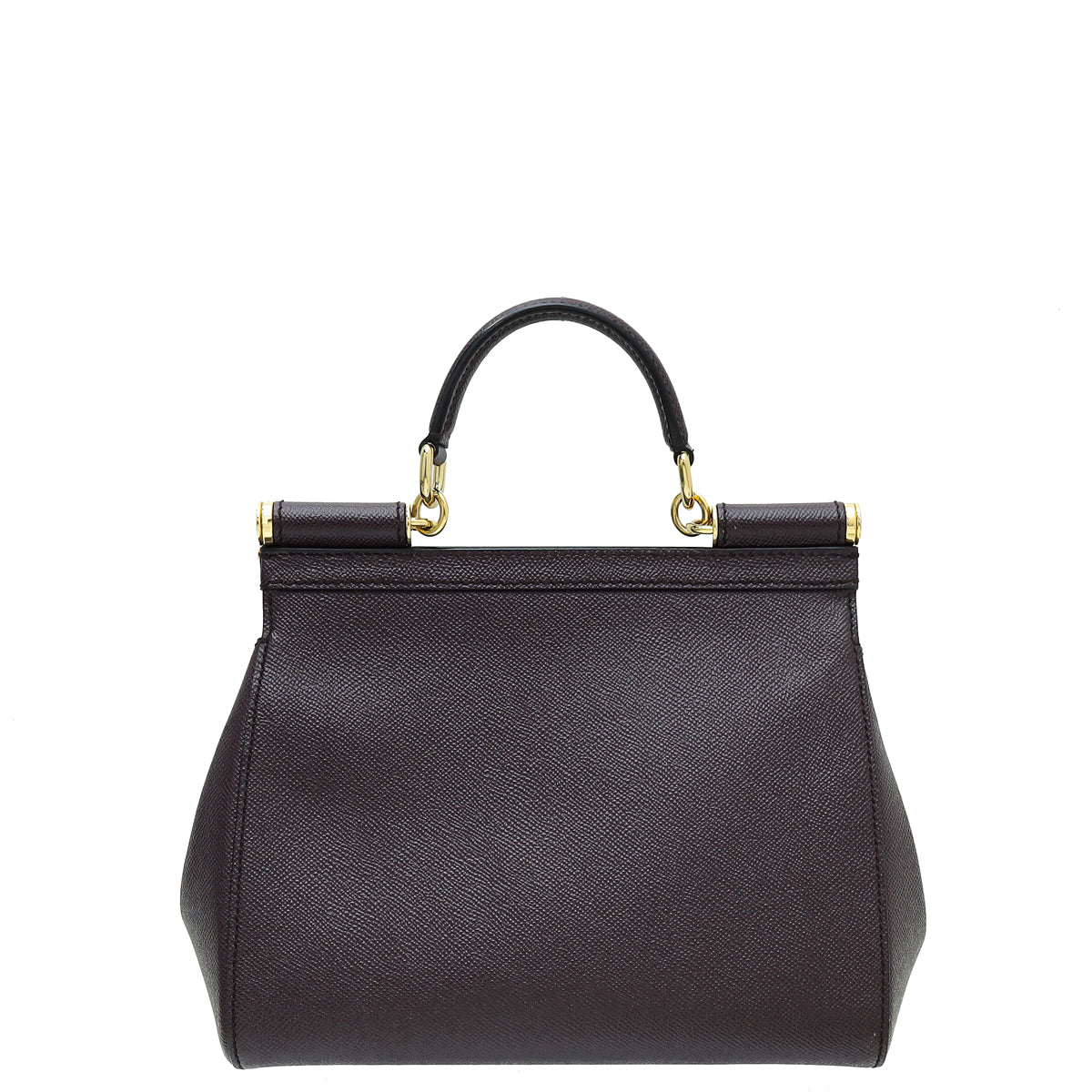 Dolce & Gabbana Burgundy Dauphine Medium Sicily Bag