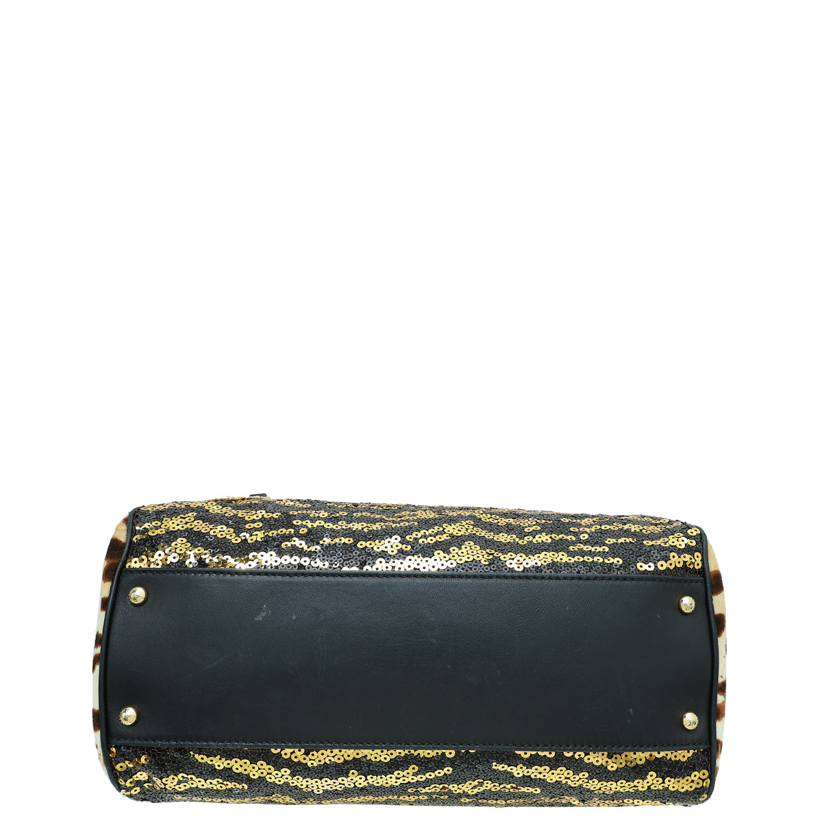 Dolce & Gabbana Multicolor Sicily Sequins Large Soft Bag