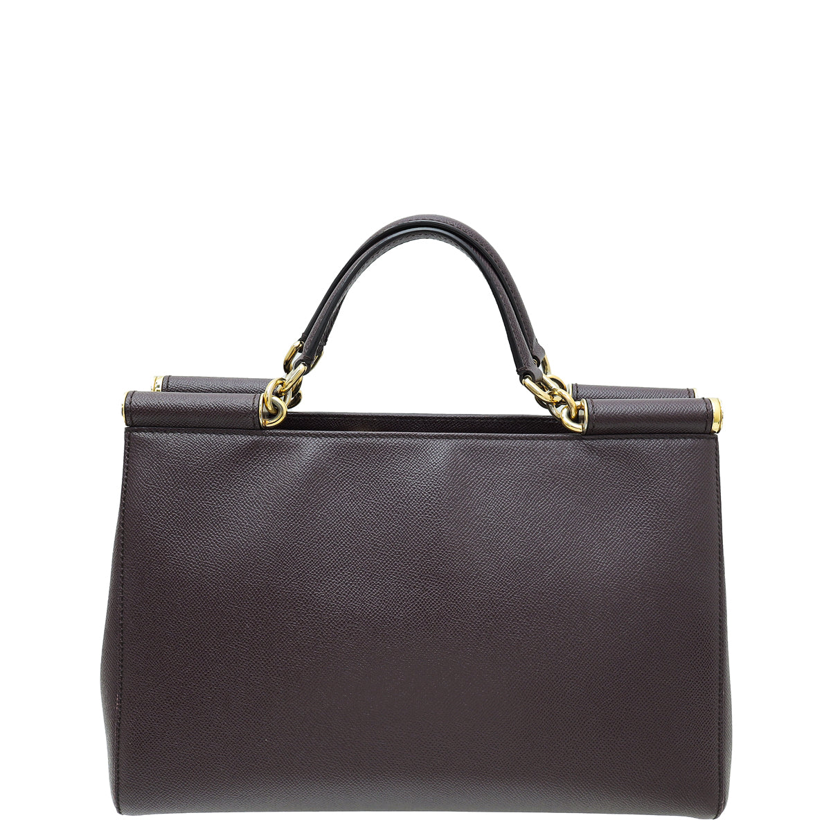 Dolce & Gabbana Dark Violet Dauphine Sicily Large Tote Bag