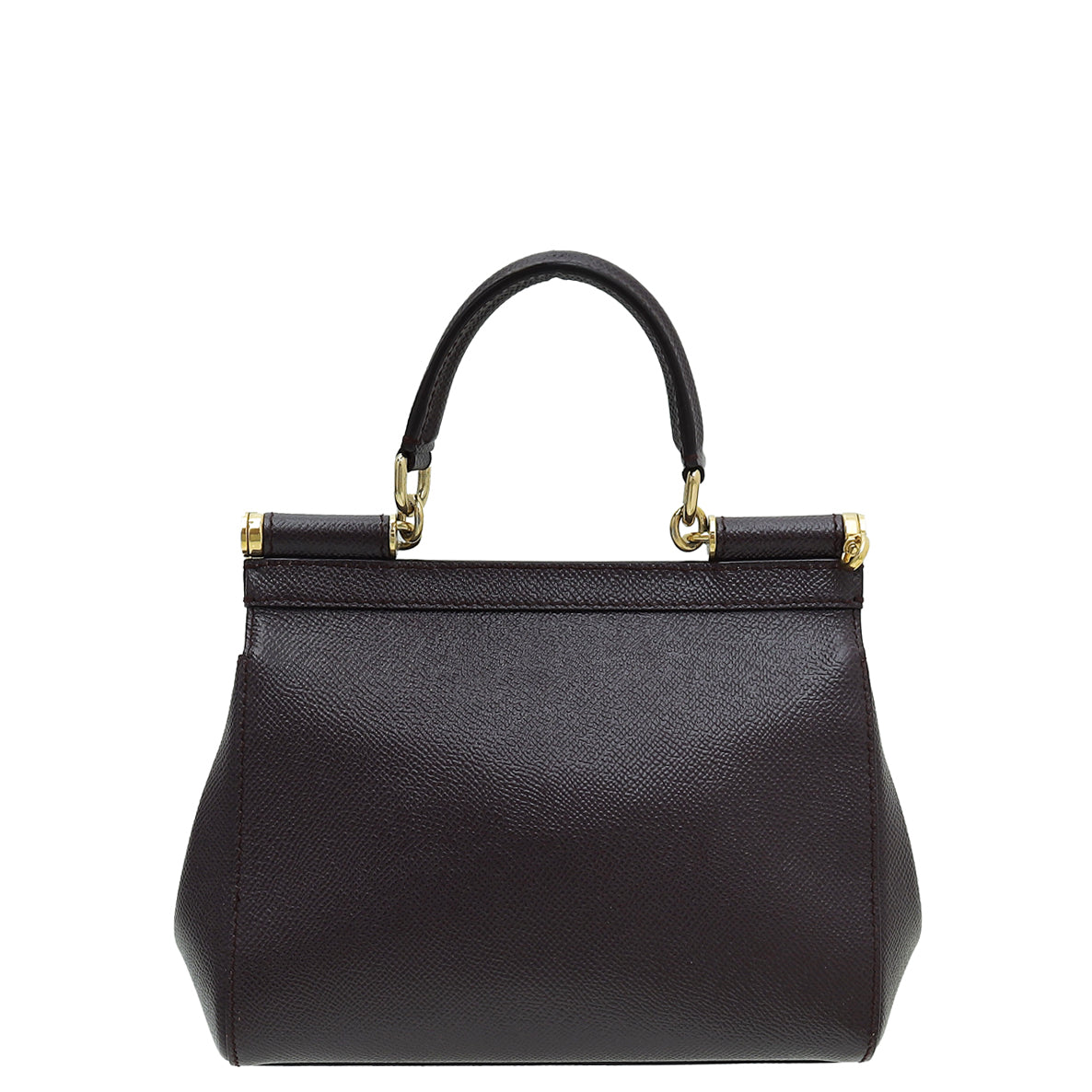 Dolce & Gabbana Burgundy Dauphine Sicily Small Bag