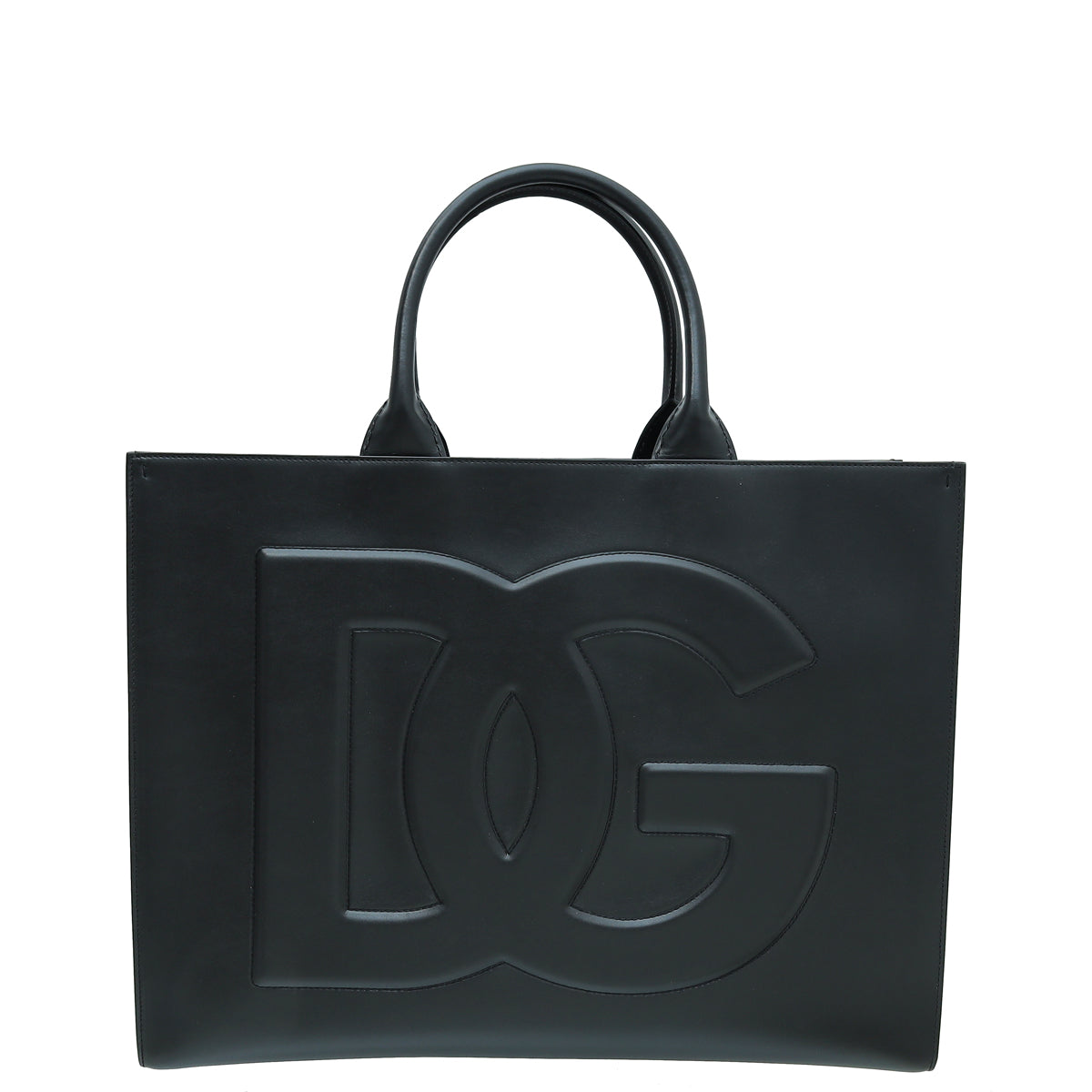 Dolce & Gabbana Black DG Daily Shopper Bag
