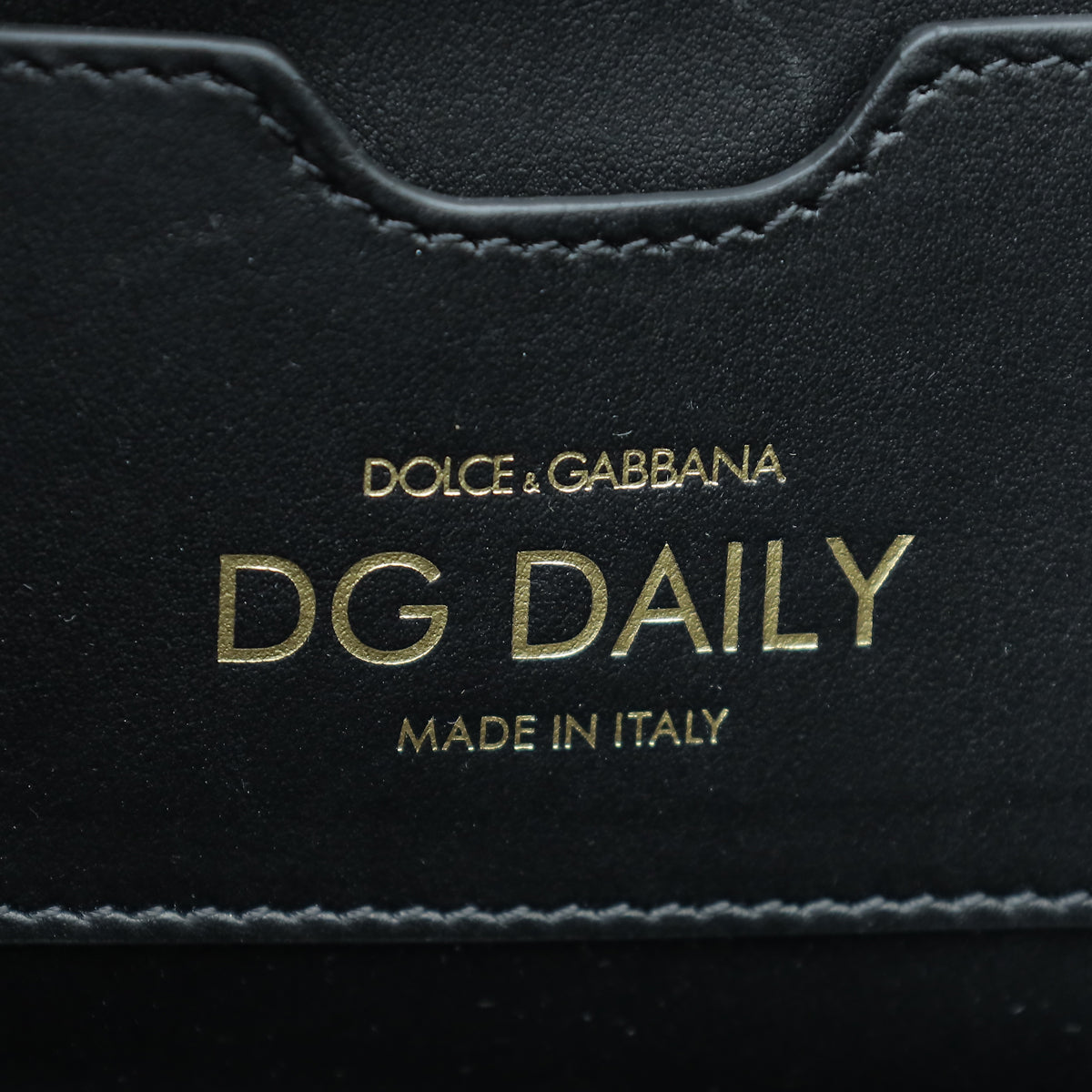 Dolce & Gabbana Black DG Daily Shopper Bag