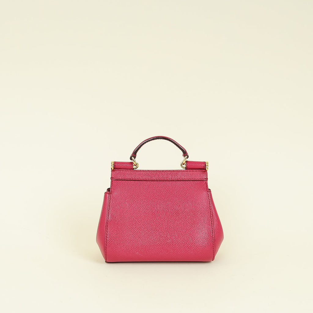 Dolce & Gabbana Fuchsia Micro Sicily Bag