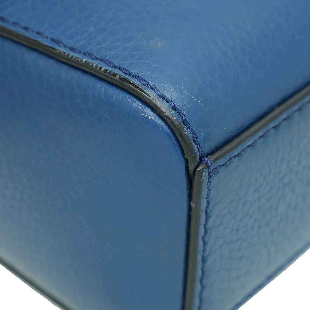 Dolce & Gabbana Blue Padlock Flap Shoulder Bag