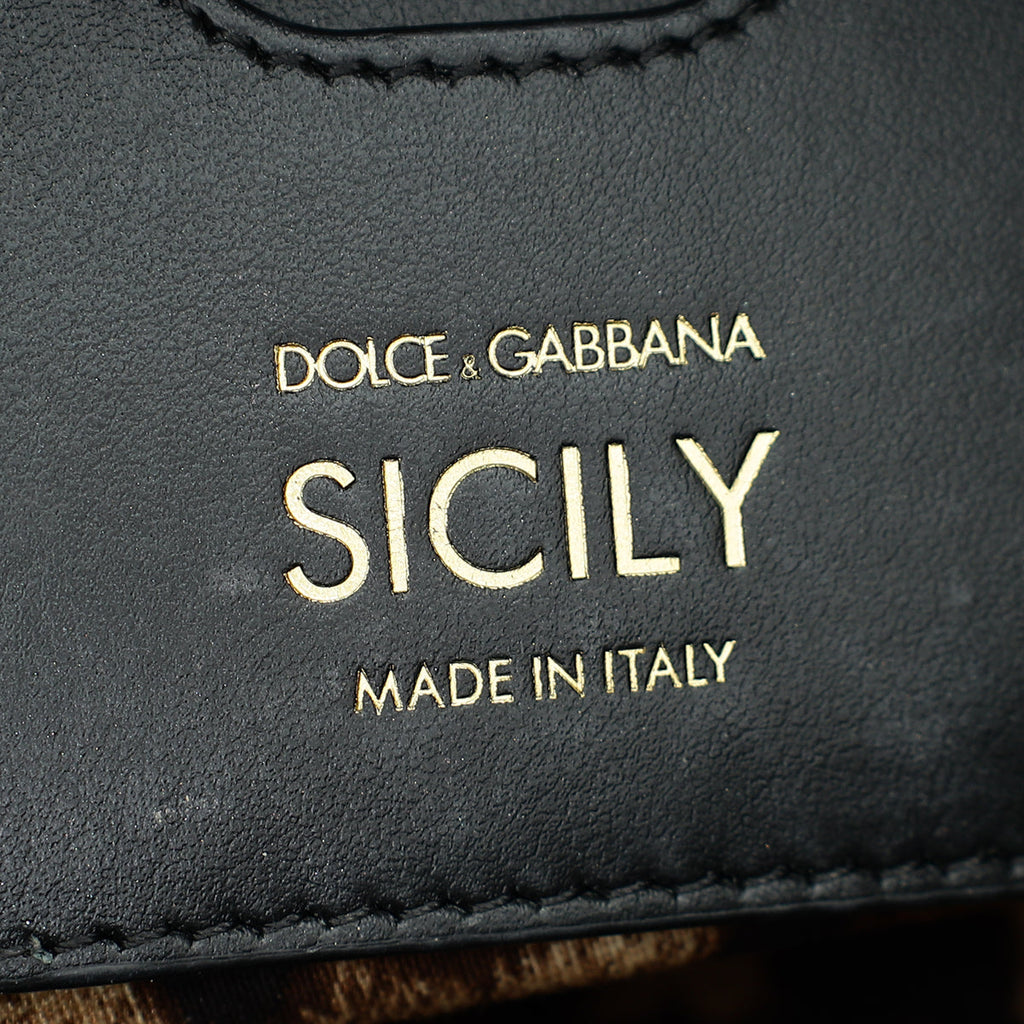 Dolce & Gabbana Black Elongated  Sicily Bag