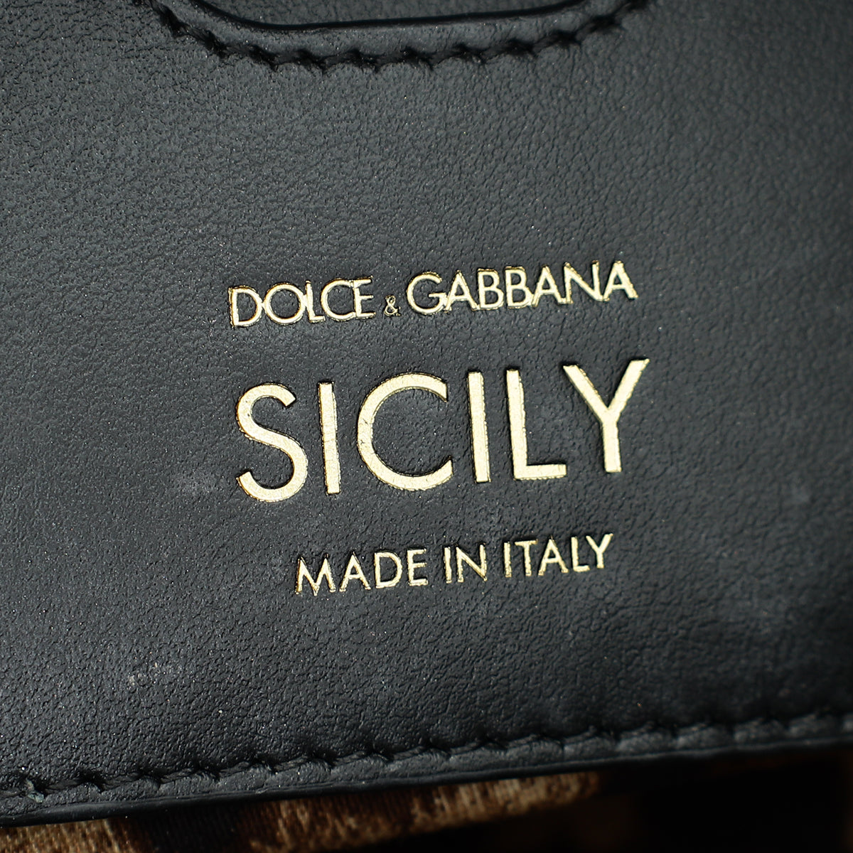 Dolce & Gabbana Black Elongated  Sicily Bag