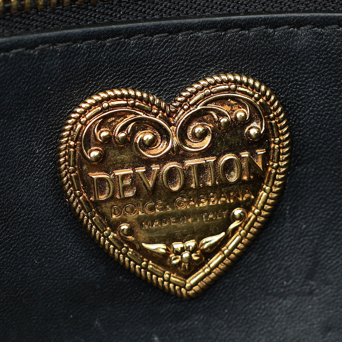 Dolce & Gabbana Bronze Devotion Flap Bag