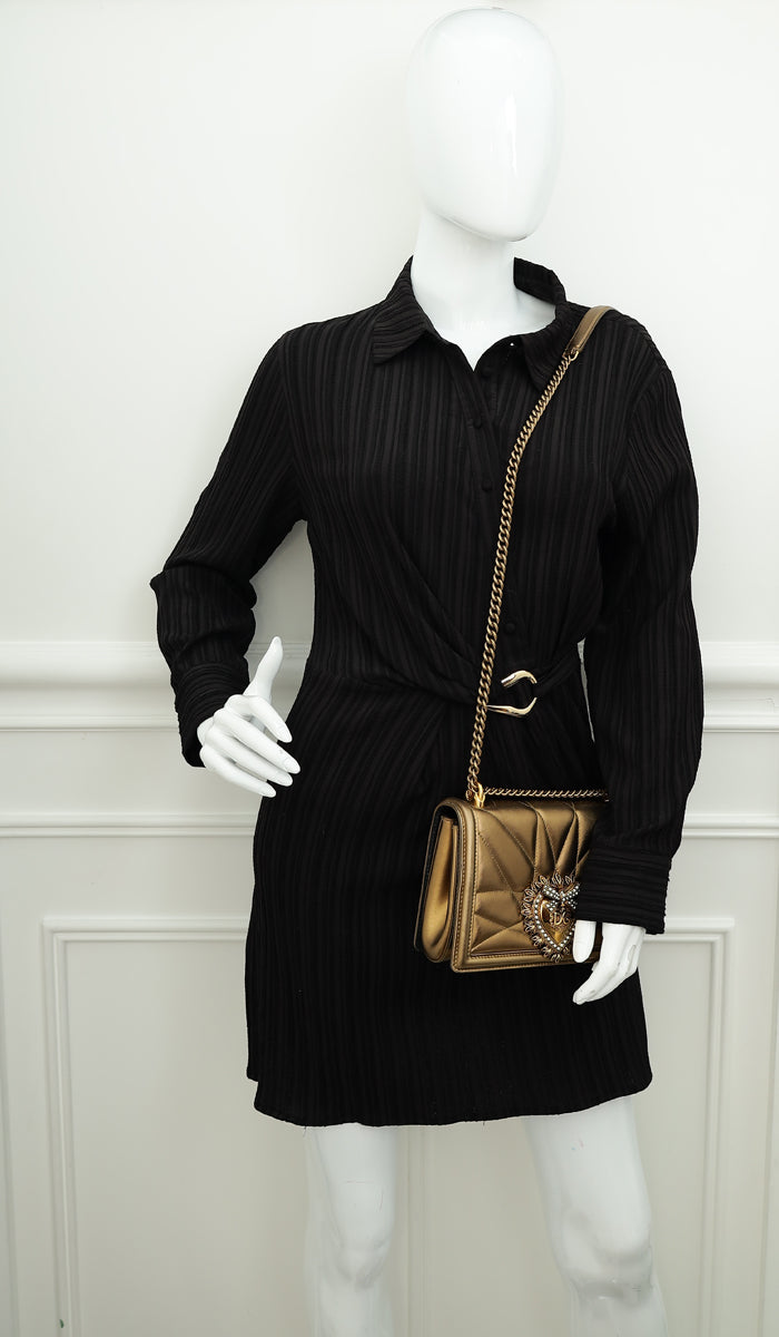 Dolce & Gabbana Bronze Devotion Flap Bag