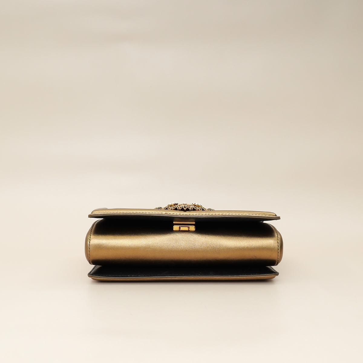 Dolce & Gabbana Bronze Devotion Flap Bag
