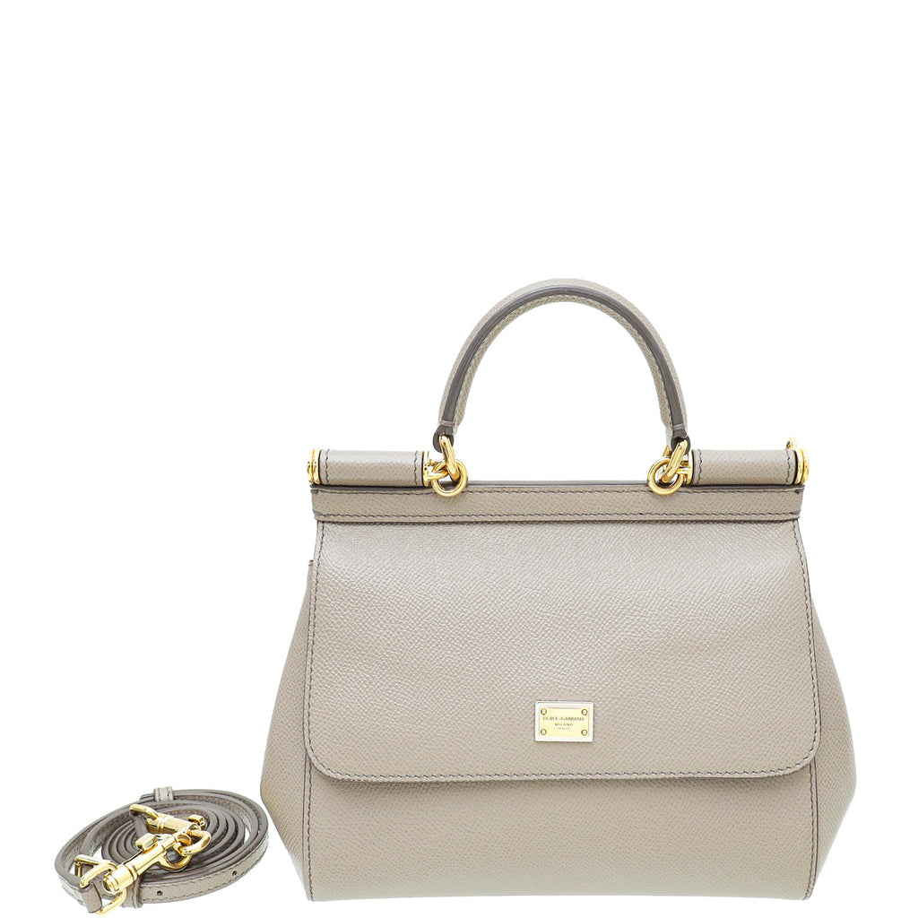 Dolce & Gabbana Grey Dauphine Sicily Small Bag