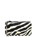 Dolce & Gabbana Bicolor Zebra Print Pony Hair Miss Charles Bag