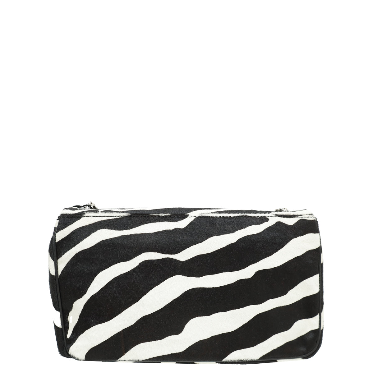 Dolce & Gabbana Bicolor Zebra Print Pony Hair Miss Charles Bag