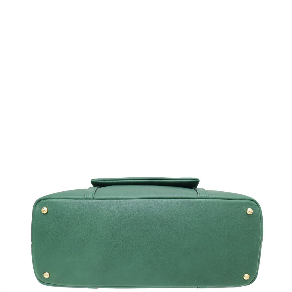 Dolce & Gabbana Dark Green Front Pocket Tote Bag