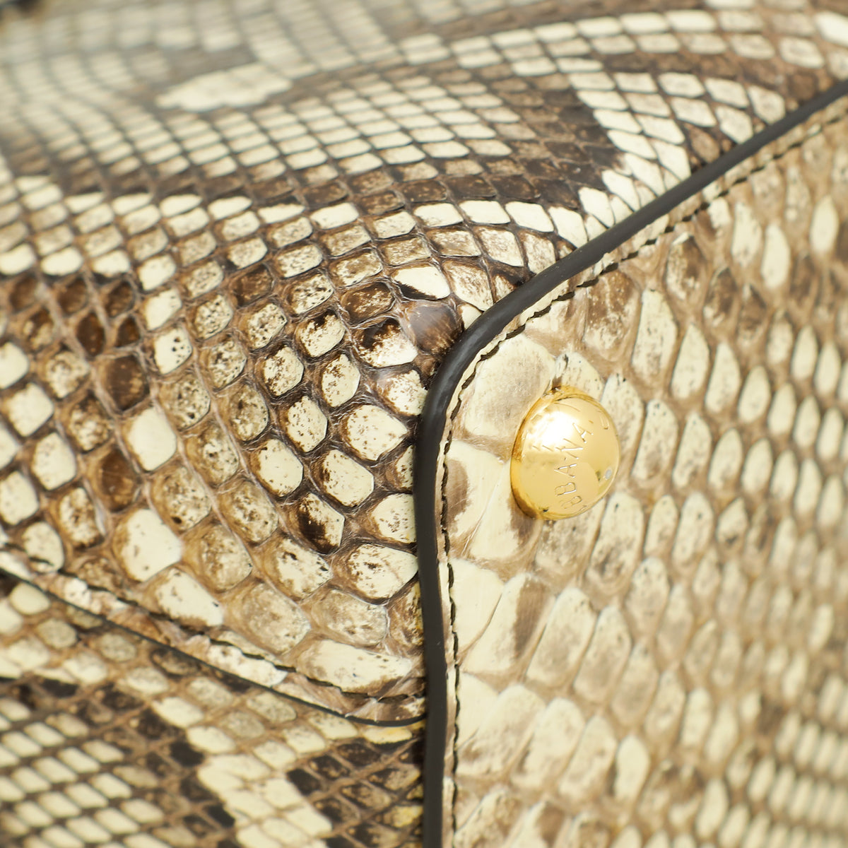 Dolce & Gabbana Bicolor Python Lucia Top Handle Bag