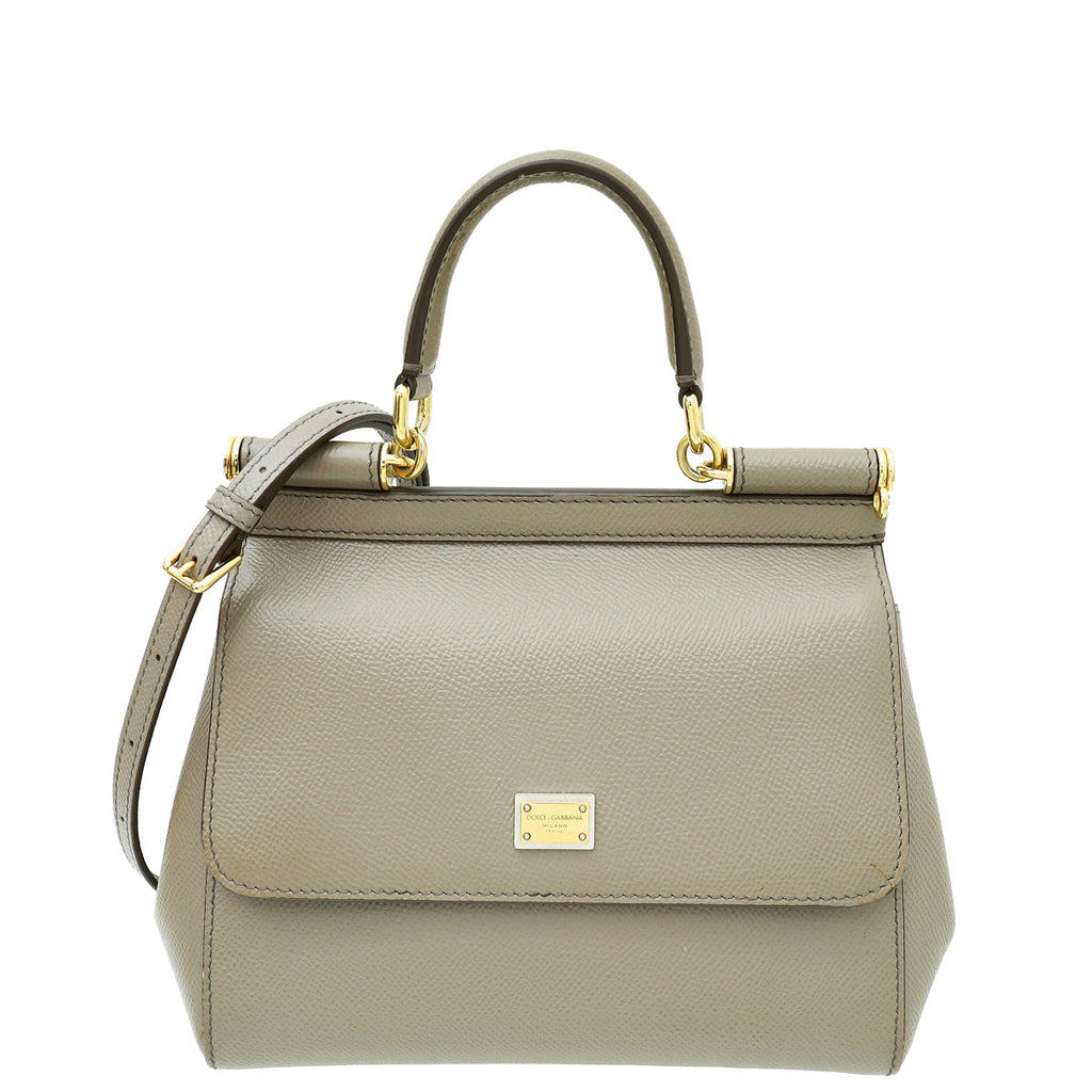 Dolce & Gabbana Grey Dauphine Sicily Small Bag