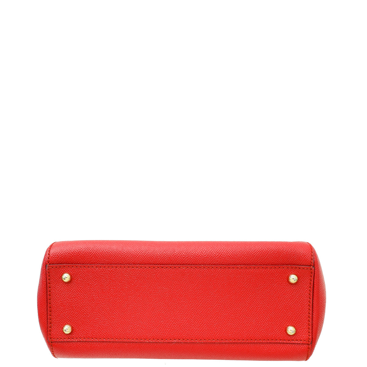 Dolce & Gabbana Red Dauphine Sicily Medium Flap Bag