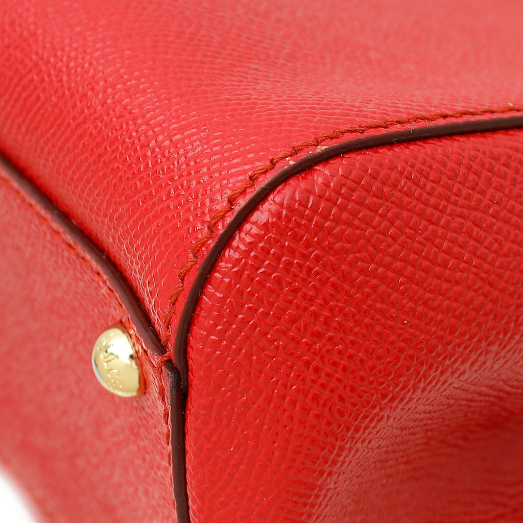 Dolce & Gabbana Red Dauphine Sicily Medium Flap Bag