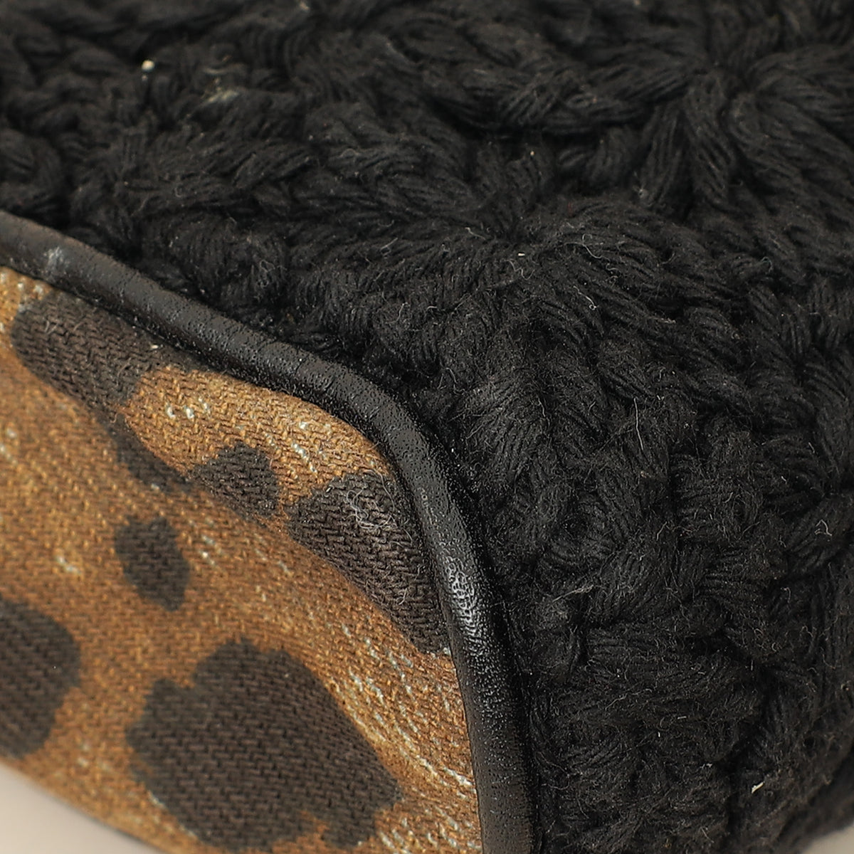 Dolce & Gabbana Brown Leopard Print Clutch Bag
