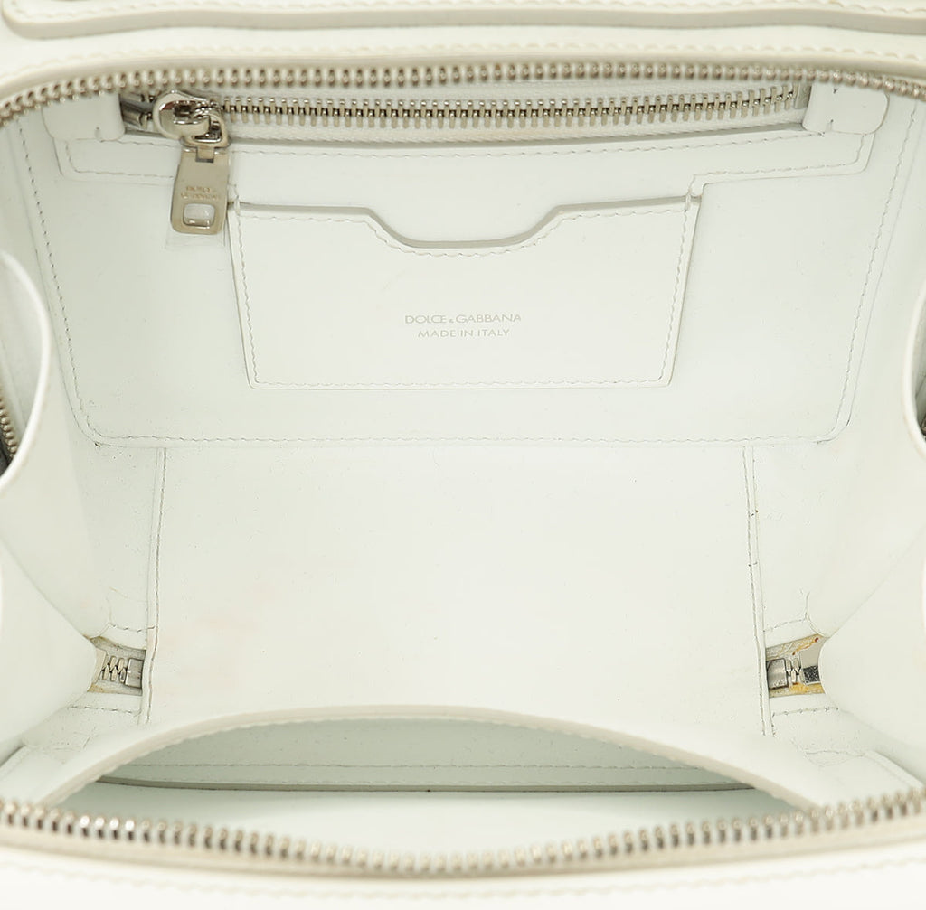 Dolce & Gabbana White 3.5 Top-Handle Bag