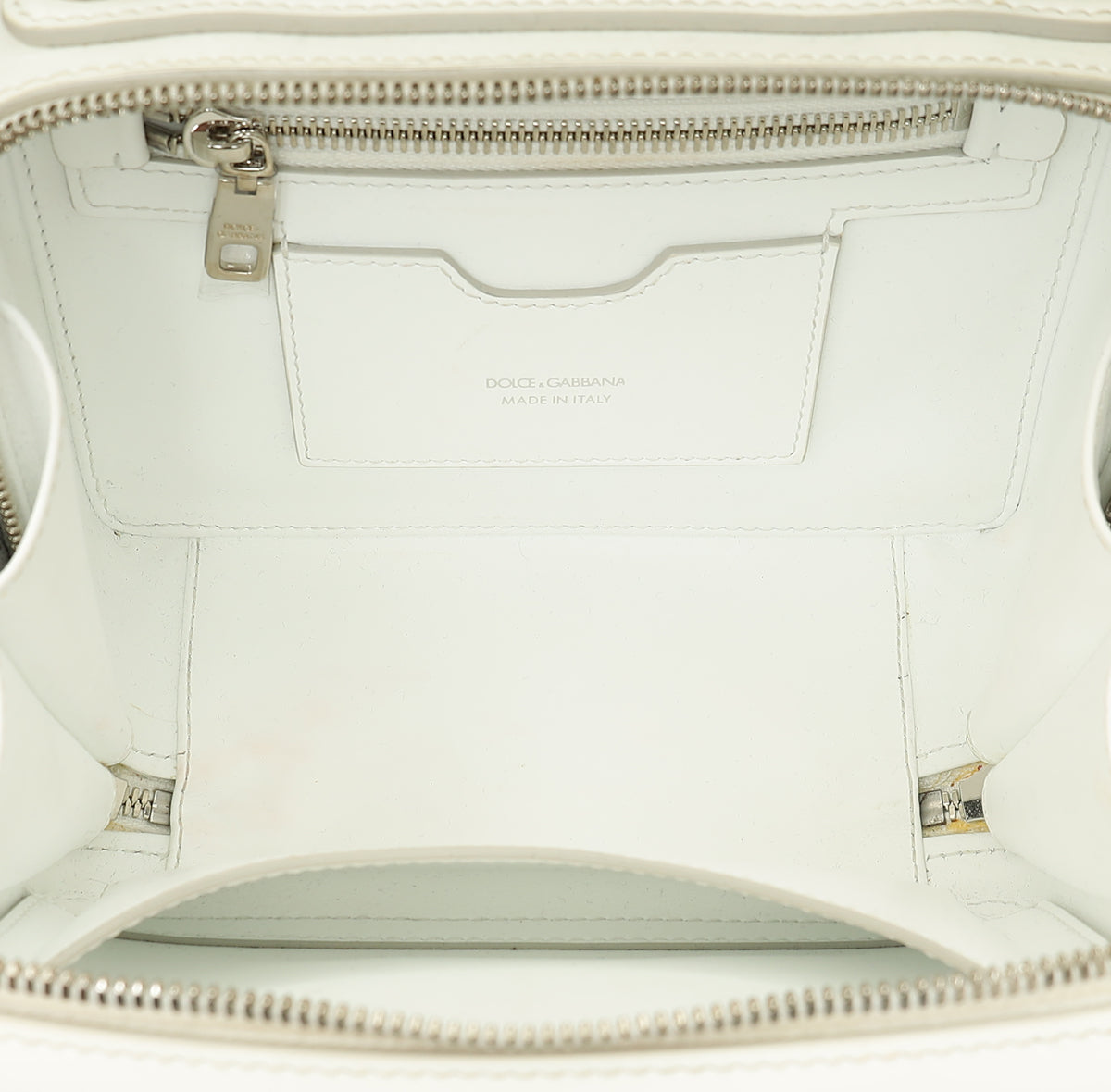 Dolce & Gabbana White 3.5 Top-Handle Bag