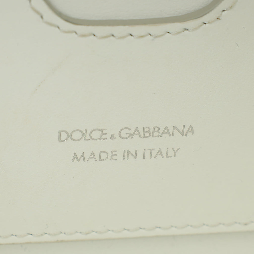 Dolce & Gabbana White 3.5 Top-Handle Bag