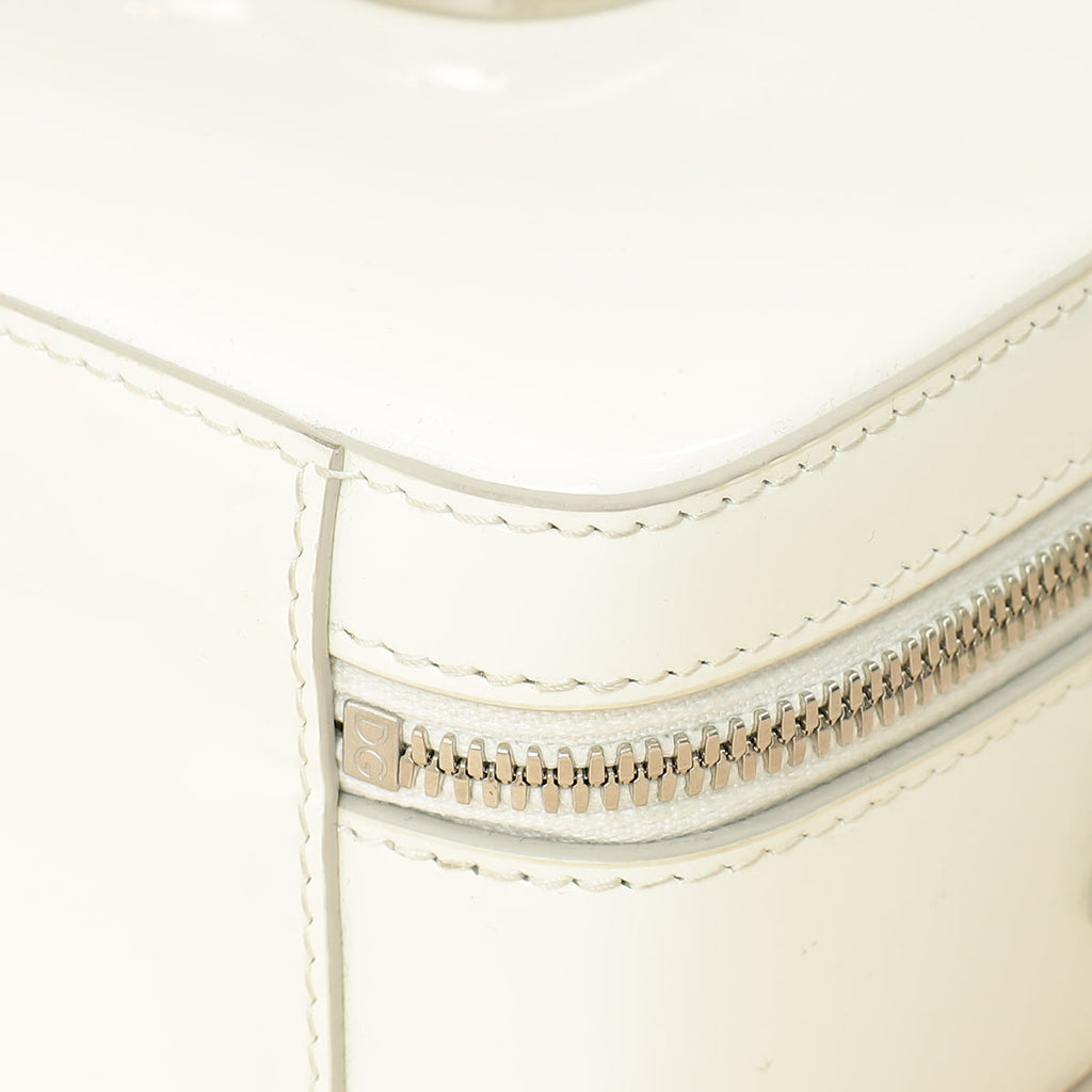 Dolce & Gabbana White 3.5 Top-Handle Bag
