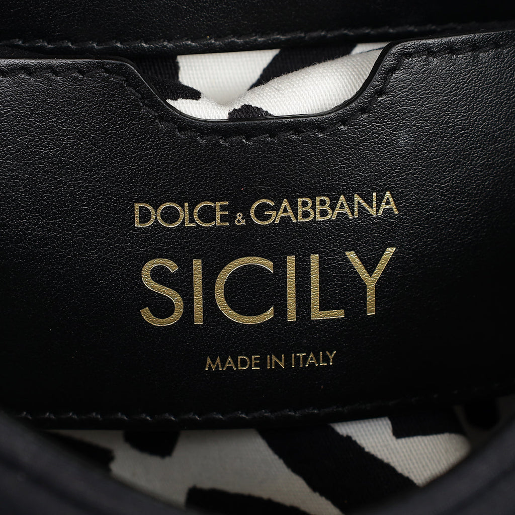 Dolce & Gabbana Black Neoprene Sicily Small Bag