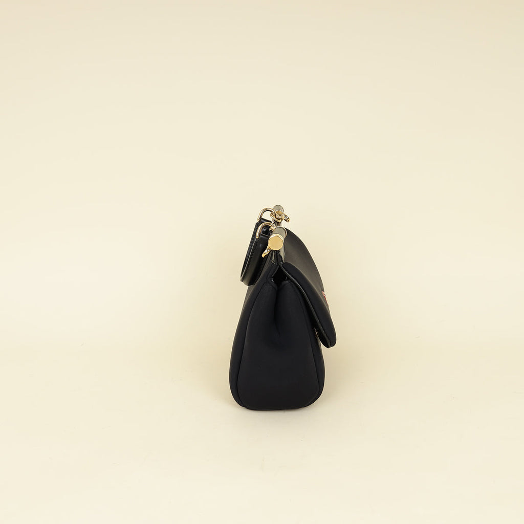 Dolce & Gabbana Black Neoprene Sicily Small Bag