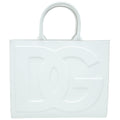 Dolce & Gabbana White Daily Logo Medium Tote Bag