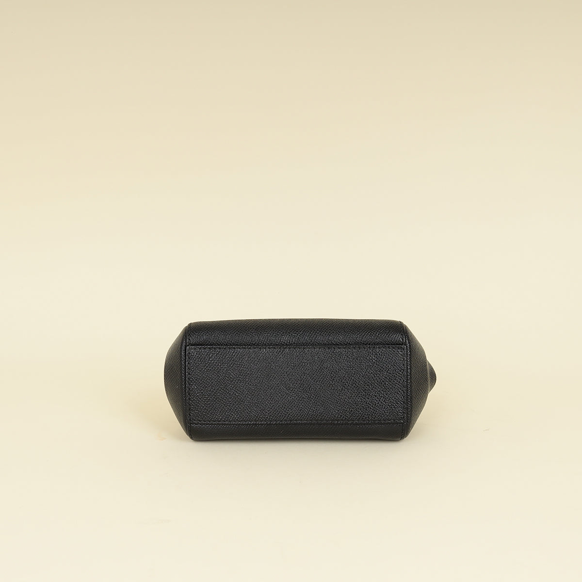 Dolce & Gabbana Black Dauphine Sicily Micro Bag