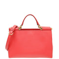 Dolce & Gabbana Red Sicily Shopper Large Bag