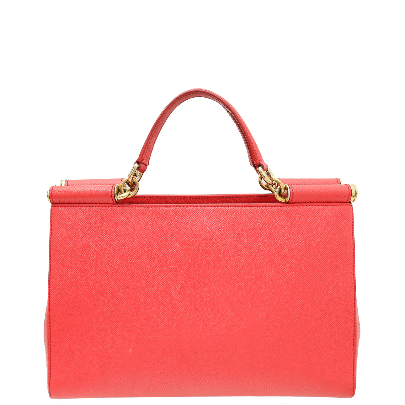 Dolce & Gabbana Red Sicily Shopper Large Bag