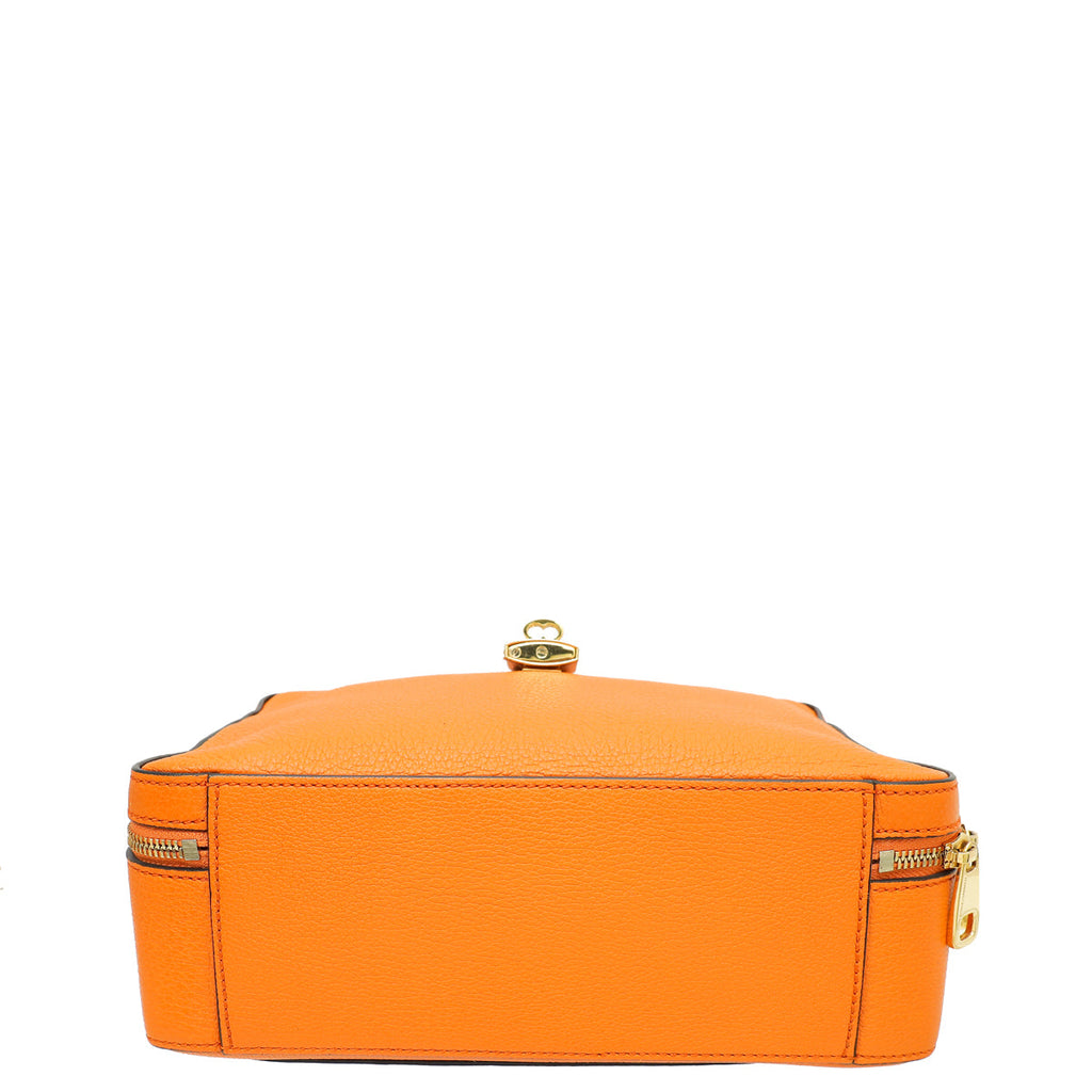 Dolce & Gabbana Orange Rosaria Top Handle Bag