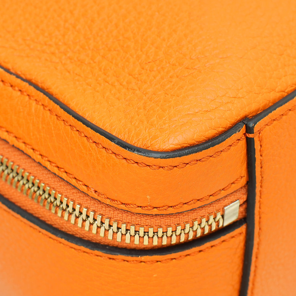 Dolce & Gabbana Orange Rosaria Top Handle Bag