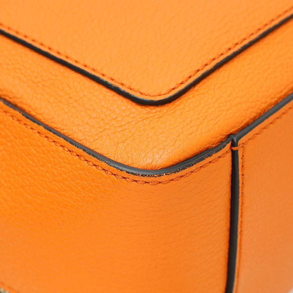 Dolce & Gabbana Orange Rosaria Top Handle Bag