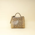 Dolce & Gabbana Beige Python Sicily Shopper Bag