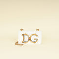 Dolce & Gabbana White DG Girl Phone Chain Bag