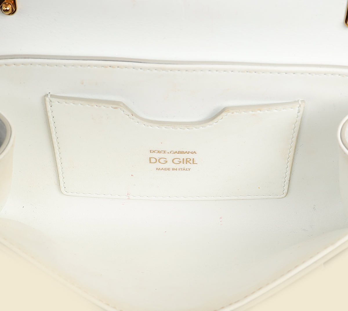 Dolce & Gabbana White DG Girl Phone Chain Bag