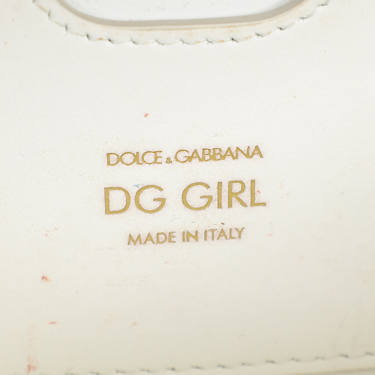 Dolce & Gabbana White DG Girl Phone Chain Bag