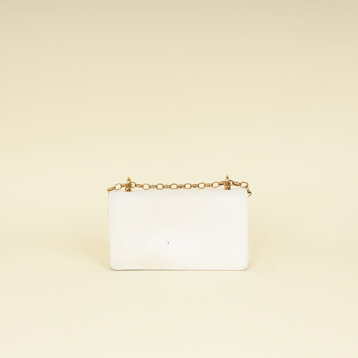 Dolce & Gabbana White DG Girl Phone Chain Bag