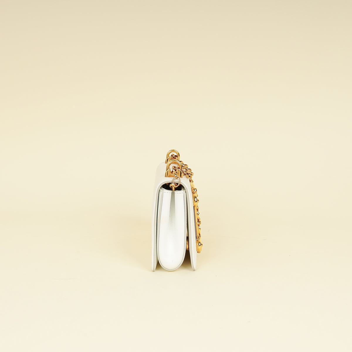 Dolce & Gabbana White DG Girl Phone Chain Bag