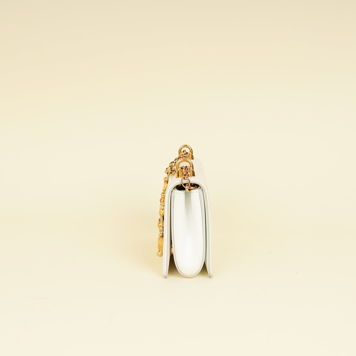 Dolce & Gabbana White DG Girl Phone Chain Bag