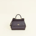 Dolce & Gabbana Dark Aubergine Dauphine Sicily Small Bag