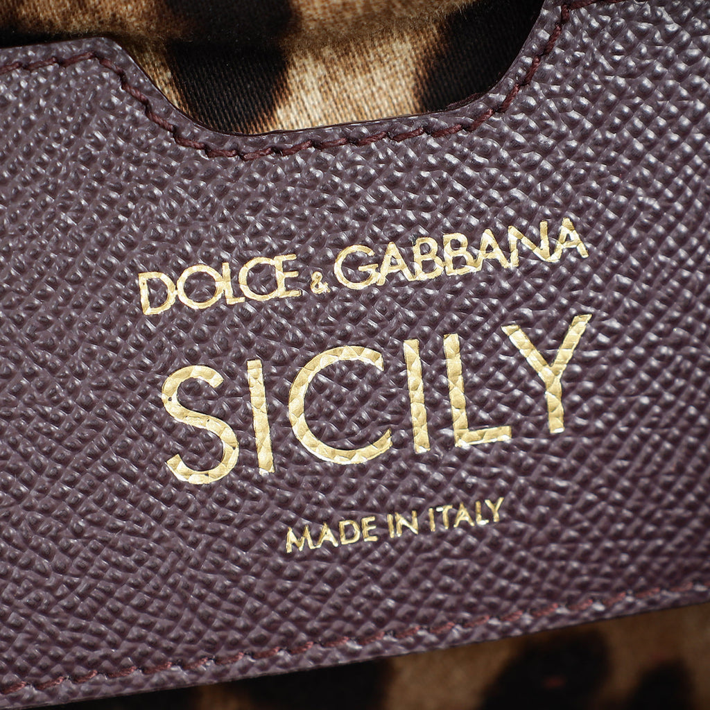 Dolce & Gabbana Dark Aubergine Dauphine Sicily Small Bag