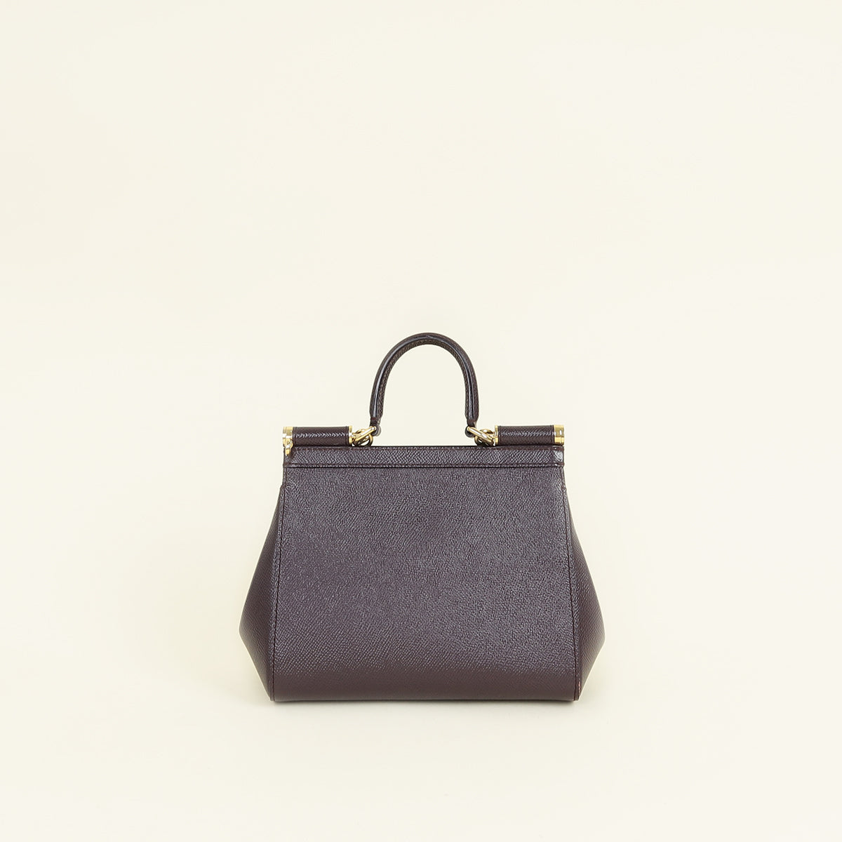 Dolce & Gabbana Dark Aubergine Dauphine Sicily Small Bag